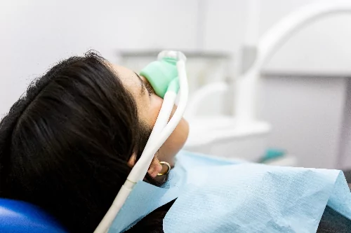 dental patient undergoing sedation