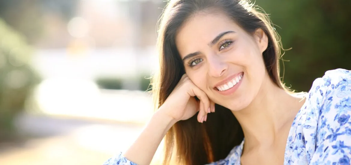 young woman showing off her perfect smile near Washington, D.C.